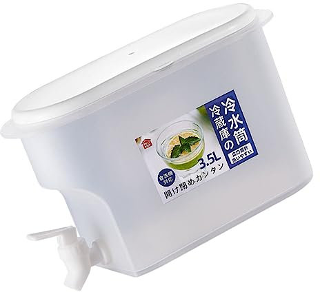 NAMOARLY 3.5l Large Capacity Cold Water Pot Faucet Fridge Water Kettle Beverage Dispenser for Home and Office Use