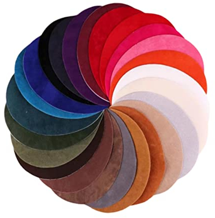 Anneome 25stücke Teiliges Wildleder-ellbogen Ovale Patchwork-sticker Zum Aufbügeln Und Annähen Robuste Diy Stoffapplikationen Für Pullover Jacken Jeans Und Kleidung Farbige Repara
