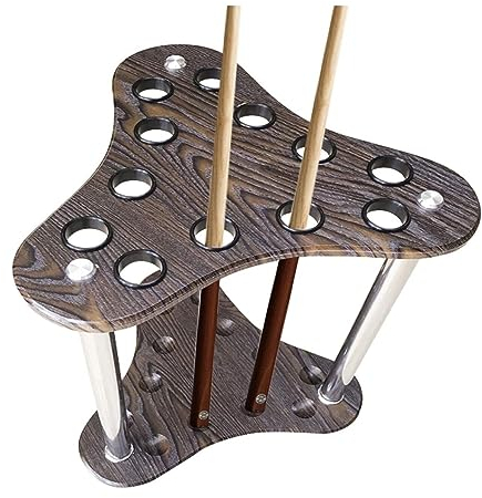 ANIIC Pool-Queue-Halter Billard-Queue-Stange, 33 X 61 cm, Pool-Queue-Rack, Härte, Für 12 Queues, Billard-Eckständer, Eckboden Billard Queue Halterung