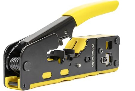 PNI Alicates SR7 para cortar, pelar cables y engarzar conectores RJ12, RJ45 CAT5, CAT6, CAT7