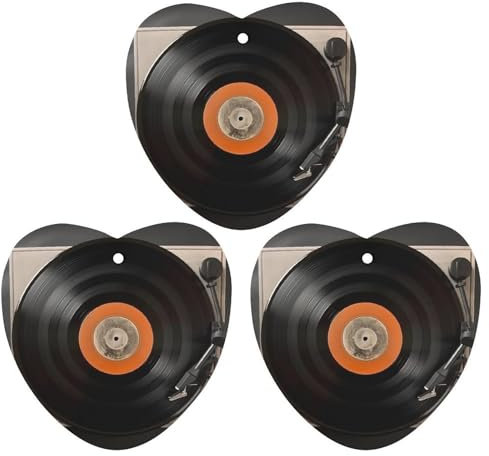 Car Air Fresheners 3 Pcs Hanging Air Freshener for Car Vintage Vinyl Record Aromatherapy Tablets Hanging Air Freshener Hanging Scented Cards for Car Rearview Mirror