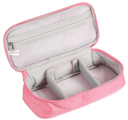 PATIKIL 10 x 4.7 Inch Electronic Organizer Case, Waterproof Cable Organizer Bag Travel Carrying Case for Digital Multimeter Camera Cord Charger Earphone Adapter Pink