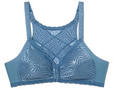 Playtex Reggiseno Senza Ferretto Ideal Posture Supporto ed Eleganza Donna x1, Blu, 44/8E