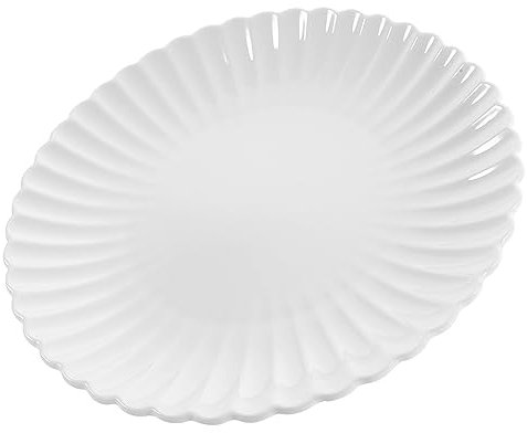 MAGICLULU Keramikplatte käseplatte käse platte Küchentischgeschirr tapasplatte ansteckplatten für esstisch schwarzes Tablett Cupcake-Pfannen Dessertschalen Dessert-Tablett Teller Weiß