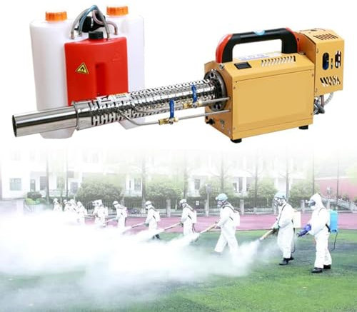 Pulverizador de desinfección para exteriores o interiores, máquina nebulizadora térmica portátil y gran capacidad 15 l, nebulizador pulverizador máquina nebulizadora, atomizador aerosol eléctrico,350
