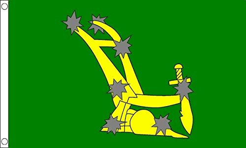 Bandera gigante de arado de estrellas verdes, 2,4 x 1,5 m, republicanos irlandeses FlagSuperstore