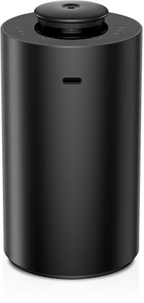 Airversa Waterless Essential Oil Diffuser for Home Aromatherapy Scent Diffusers with 3 Countdown Timer Settings or Timer-Off, 3 Mist Levels for Car Room Studio Office, ANX Premium Metal Black
