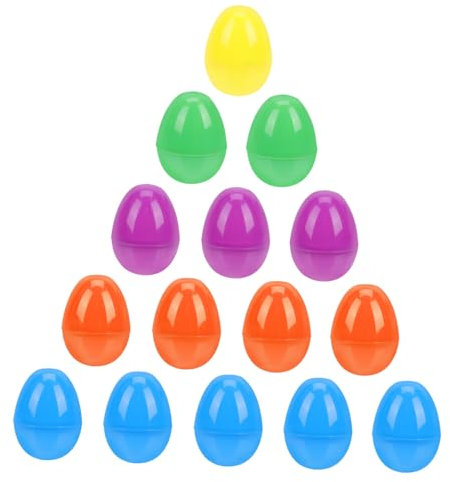 SUPVOX 40pcs Plastic Easter Eggs Confetti Eggs Empty Easter Toys Wrapping for Party Festival Decorations