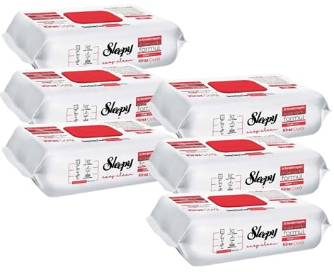 Sleepy Easy Clean Surface EXTRA Cleaning Towel, Cloths Wipe, Antibacterial, Extra Large and Strong, Vegan CHEERY BLOSSOM (6x100)