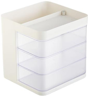 Soporte De Exhibición Cosmética: Bandeja De Maquillaje De Tocador, Bastidor De Soporte Para El Cuidado De La Piel | Caja De Cajones Organizadores Giratorios De Belleza, Torre De Almacenamiento De Múlt