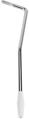 FUNOMOCYA Leva Plastico Filettatura con e Tremolo Chitarra per Elettrica Ricambio 5.0 Mm in Metallo Singolo Argento per Ponte per Musicisti e Appassionati