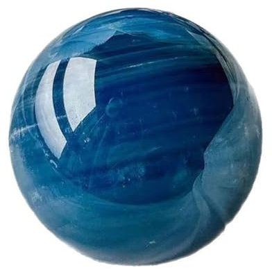 HHCTEBEC Piedra Curativa De Cristal Natural, áGata Azul, Bola De Feng Shui, Cristal De Cuarzo Natural, Bola De Piedra Preciosa Mineral Curativa, Escultura De AdivinacióN, Figura,5~6cm