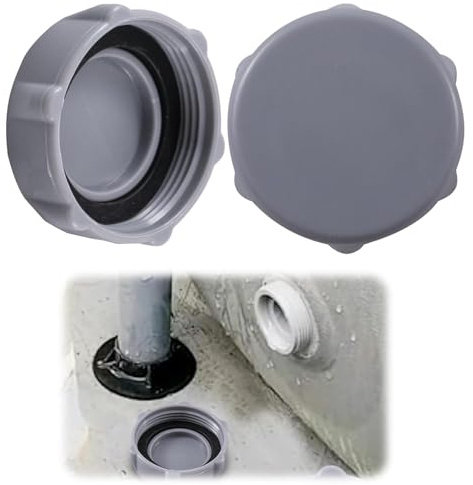 CUVZORA 2 Stück Pool Ablassventilkappe Ersatz, Pool Zubehör für 6H1158 und P01006, wasserdichte Abdichtung für P6H1158 und P01006, Perfekte Ersatzteile für Poolpumpe Ablaufkappe und Pool Ablassventil