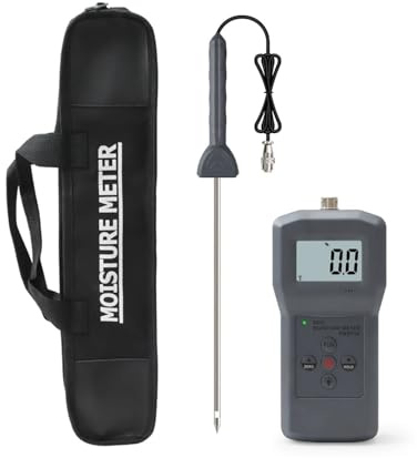 AIRUIXI Misuratore di Terreno Misuratore di umidità del Terreno PMS710 for Giardinaggio, Test di umidità su Sabbia e Cemento, sensore Digitale LCD preciso, compensazione Automatica della Temperatura