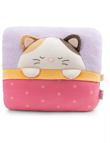 NICI Kuscheltier Katze Angy 35x30x18cm -62916 | Kuscheltier und -Kissen aus weichem NICI Plüsch, Kawaii-Plüschtier zum Kuscheln und Entspannen, für Kinder und Erwachsene
