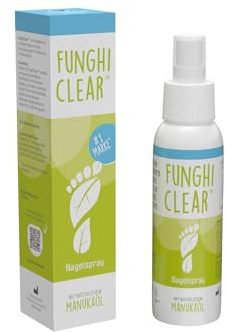 FunghiClear® Nagelpflege Spray – für beanspruchte & verfärbte Nägel | hygienische, kontaktlose Anwendung | für Hände & Füße | einfache tägliche Pflege