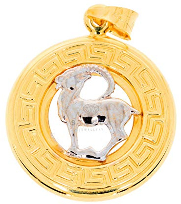 Stella-Jewellery Kettenanhänger Sternzeichen Anhänger 585 Gold Tierkreiszeichen Horoskop 14 Karat Steinbock (22.12. - 20.01.)