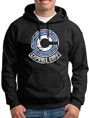 TShirt-People Capsule Corp Sweat à Capuche Homme - Noir - Medium
