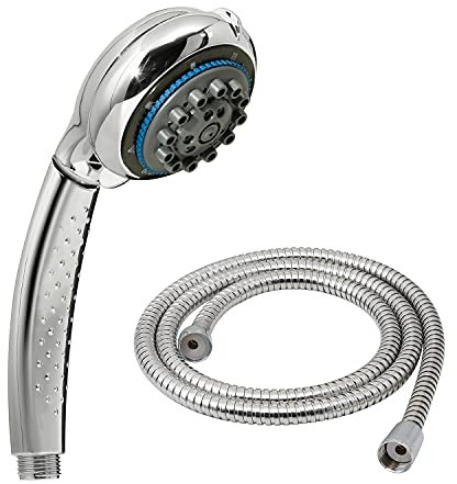 Gedy G-Speedy 00, Doccetta per Doccia Universale con 8 getti Cromo, Soffione Doccia Flessibile 150 cm con Finitura cromata, 2 Anni di Garanzia, Filtro Doccia Incluso