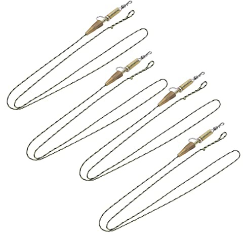 VGEBY Attrezzatura da Pesca Leader Clips Carp, Leader Sostituibili Hybrid Camo Leadcore Leader per la Pesca Carp Core Line Fishing Set(Combinazione LEADCLIP) accessori per attrezzi da pesca