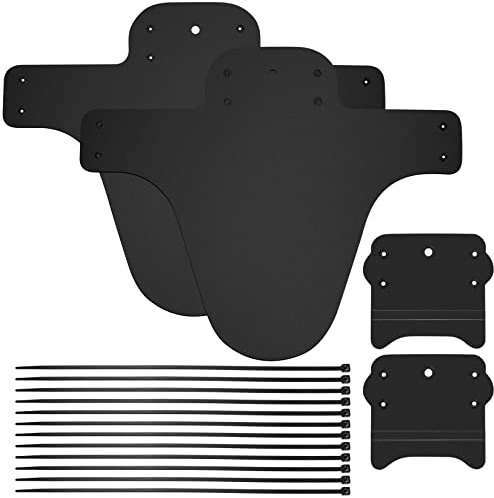 TOOINKCV 4 Pezzi Parafanghi per Bici, Parafango MTB Anteriore e Posteriore Parafanghi, Bicicletta Parafango con 10 Fascette Cavi per Ciclismo/Corsa/Mountain Bike