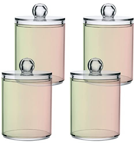 GAIREG Qtip Halter für Wattebälle, Wattestäbchen, Zahnseide, Kunststoff-Apothekergläser