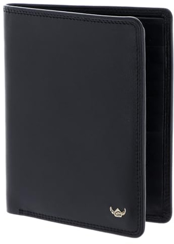 Golden Head Leder Kartenetui Polo RFID Protect Scheintasche ohne Münzfach 1328 Schwarz