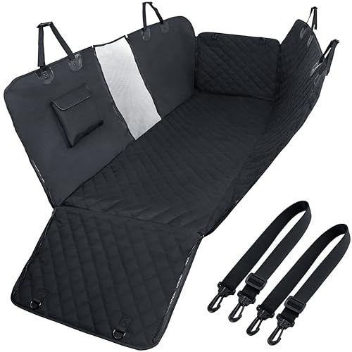 Rinling Protection Siège Arrière pour Chien avec Fenêtre de Visualisation - Housse Voiture Universelle 137x147 cm