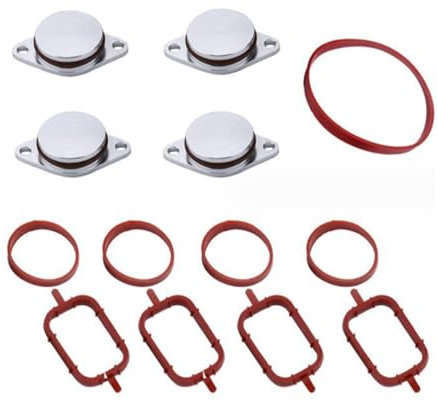 Viviance 22mm/33mm Autoersatzteile Drallrohlinge Klappen Reparatur Löschen Kit mit Ansaugdichtungen Schlüsselrohlinge kompatibel mit BMW M57-4 * 33 mm