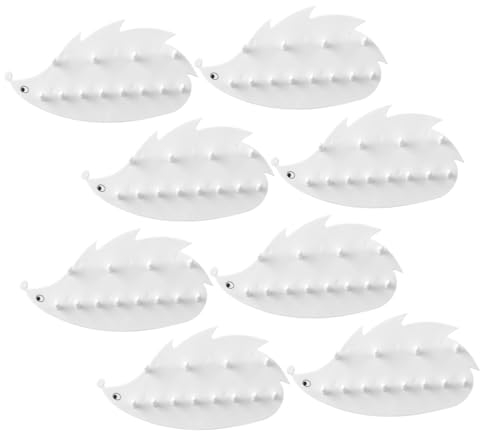 SAFIGLE 8stücke Teiliges Wandmontierter Schmuckhalter Im Igel-design Praktischer Organizer Für Halsketten Ohrringe Und Schlüssel Ohne Bohren Für Zuhause Und Ausstellungen