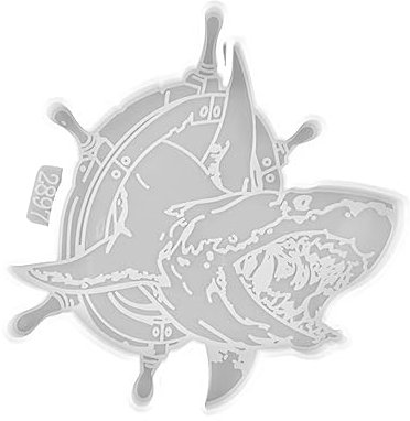 PLAFOPE Haifischform Silikon-tassenmatte Wiederverwendbares Bastelwerkzeug