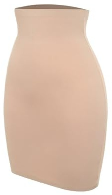 LLXTJJY Faja moldeadora para mujer y mujer, medias medias para debajo de vestidos, falda de cintura alta, falda sin costuras, control de abdomen, moldeador de cuerpo, levantador de glúteos, ropa