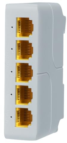 5 Port 1000Mbps PoE Extender, Extender 1 in 4 Out Netzteil für PoE Kamera/PoE Gerät