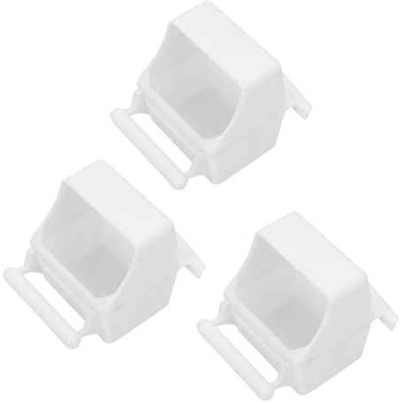 Happyyami 3pcs Bird Feeder Plastic Splash Food Box for Parrot Pet Bird Feeder Container Feeding Tool