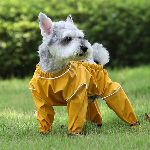 Hundeschuhe mit Hundemantel Set, wasserdichte Winter Hundekleidung für Schnee & Kälte, Atmungsaktiv und Warm, Mit Reflektorstreifen für kleine Hunde, Pfotenschutz für Spaziergang (A, XS)