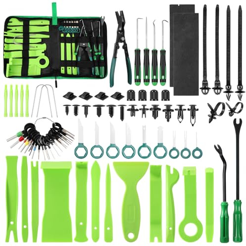 Coptiner 415-teiliges Werkzeug-Set zum Entfernen von Autoverkleidungen, Auto-Clip-Befestigungsentferner-Set mit Nylon-Hebelwerkzeugen für Türverkleidung, Radio, Audio, Armaturenbrett, inklusive