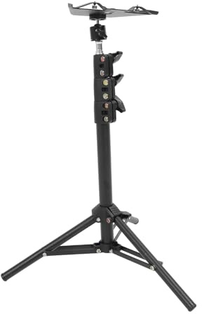 Jelquix Supporto per Treppiede Satellitare Rettangolare, Altezza Regolabile in Lega di Alluminio con Piedini Antiscivolo per Adattatore per Tubo, Ideale per Mini Parabola Satellitare da Campeggio in