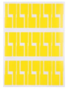 Marcatori per cavi a clip Adesivo For Etichette For Cavi Di Rete A4 Autoadesive Impermeabili Colorate For Elettrici Organizza L'identificazione Del Cavo per Management(Yellow-5sheet)