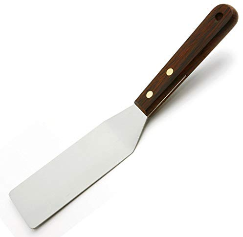 Norpro Stainless Steel Server/Spatula with Wood Handle, 10in/25.5cm, As Shown