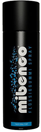 Mibenco Flüssiggummi Spray/Sprühfolie Neon-Blau Matt 400 ml