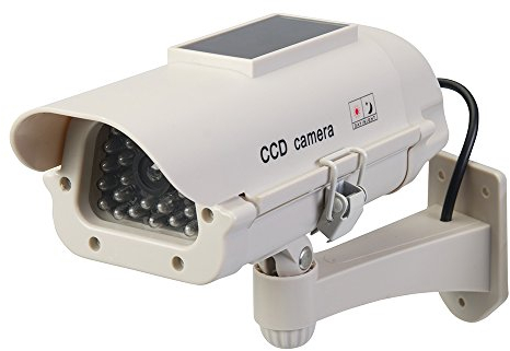 Silverline 614458 outdoor Solar-Powered Du mmy CCTV Camera with LED Solar-Powered , Grey