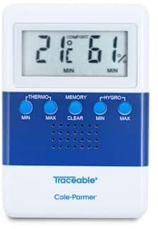 Digi-Sense Traceable Thermohygrometer with Memory and Calibration