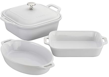 Staub Ceramics Auflaufform-Set, Weiß, 4-teilig
