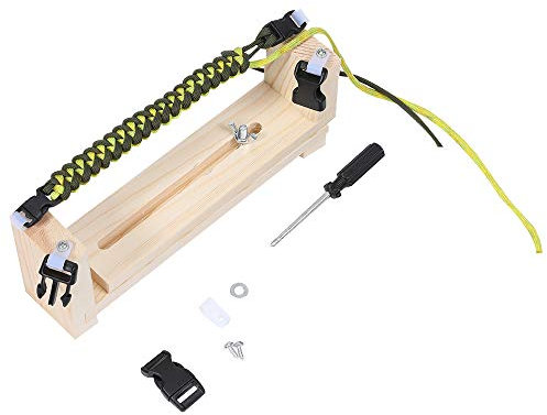 ACKEIVTO Paracord Jig Armbandmacher Holzrahmen Paracord Flechten Weben Handwerk Werkzeug Kit Armband Maker