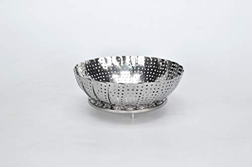 Foldable Vegetable Steamer Premium Stainless Steel Vegetable Steamer Basket, Veggie Steamer Basket Fits Various Size Pot (6 to 10.5)