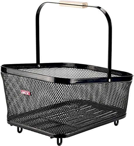 Un`xBenito Universal Hinterradkorb 45 x 31 x 20 cm schwarz engmaschig