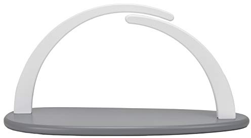 Seiffener Volkskunst | LED Lichterbogen Schwibbogen 42x21cm | 25002/10 | Weihnachtsbogen Leerbogen zum selberbestücken | dunkelgrau/weiß