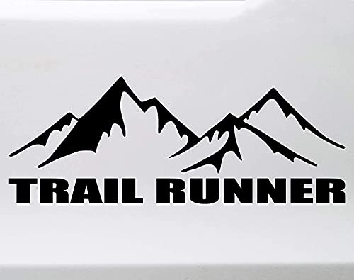 myrockshirt Laufen Running Trail Trailrunning 20 cm Berge Aufkleber Autoaufkleber Sticker