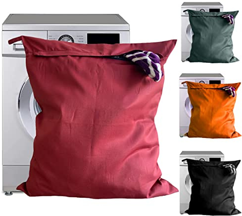 Majestic Ally Wäschesack für Pferde, Hunde, Haustiere, Waschbeutel für Decken, Teppich, Stiefel, Leinen, Geschirr (Dunkelrot)