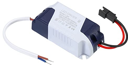 PATIKIL 1-3W 240mA LED Alimentatore, AC 85-265V Uscita 5-12V DC Maschio Connettore Costante Corrente Raddrizzatore Trasformatore Esterno Alimentazione per Lampade LED Soffitto Lampada